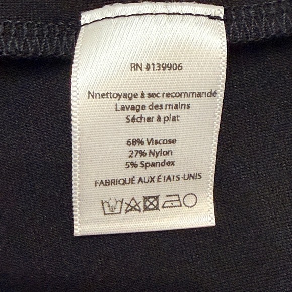 Ripley Rader Ponte Knit Long Wide Leg Pants Women's Sz 2 Pull On Black High Rise - Picture 8 of 14